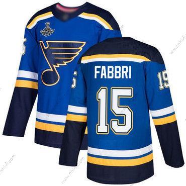 Sininens #15 Robby Fabbri Sininen Kotiottelu Aito Stanley Cup Champions Ommeltu Jääkiekko Paita – Miesten