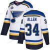 Sininens #34 Jake Allen Valkoinen Road Aito Stanley Cup Champions Ommeltu Jääkiekko Paita – Miesten