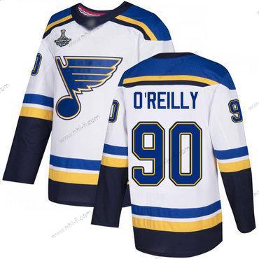 Sininens #90 Ryan O’Reilly Valkoinen Road Aito Stanley Cup Champions Ommeltu Jääkiekko Paita – Miesten