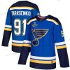 Sininens #91 Vladimir Tarasenko Sininen Kotiottelu Aito Stanley Cup Champions Ommeltu Jääkiekko Paita – Miesten