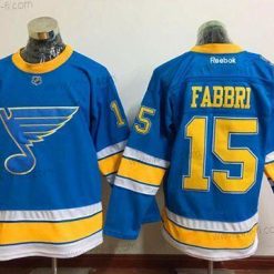 St. Louis Blues #15 Robby Fabbri Sininen 2017 Talvi Klassinen Ommeltu NHL Paita – Miesten