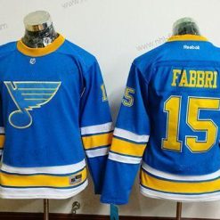 St. Louis Blues #15 Robby Fabbri Sininen 2017 Talvi Klassinen Ommeltu NHL Paita – Naisten