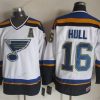 St. Louis Blues #16 Brett Hull 2014 Valkoinen Retro CCM Paita – Miesten