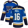 St. Louis Blues #16 Brett Hull Sininen Kotiottelu Aito Ommeltu NHL Paita – Nuoret