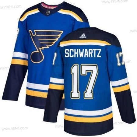 St. Louis Blues #17 Jaden Schwartz Sininen Kotiottelu Aito Ommeltu NHL Paita – Nuoret