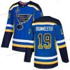 St. Louis Blues #19 Jay Bouwmeester Sininen Kotiottelu Aito 2019 Stanley Cup Final Bound Ommeltu Jääkiekko Paita Versio 2 – Miesten