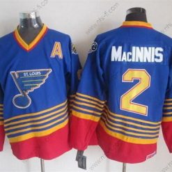 St. Louis Blues #2 Al Macinnis 1995 Sininen Retro CCM Paita – Miesten