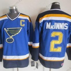 St. Louis Blues #2 Al Macinnis 2014 Sininen Retro CCM Paita – Miesten