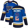 St. Louis Blues #2 Al Macinnis Sininen Kotiottelu Aito USA Flag 2019 Stanley Cup Final Bound Ommeltu Jääkiekko Paita – Miesten