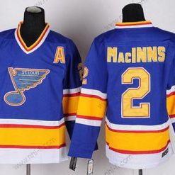 St. Louis Blues #2 Al Macinnis Sininen Retro CCM Paita – Miesten