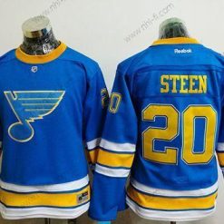 St. Louis Blues #20 Alexander Steen Sininen 2017 Talvi Klassinen Ommeltu NHL Paita – Naisten