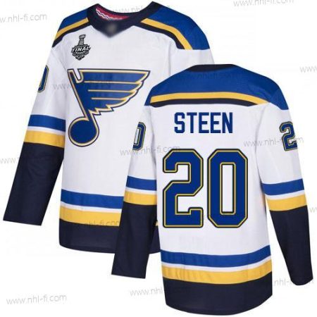 St. Louis Blues #20 Alexander Steen Valkoinen Road Aito 2019 Stanley Cup Final Bound Ommeltu Jääkiekko Paita – Miesten