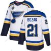 St. Louis Blues #21 Tyler Bozak Valkoinen Road Aito 2019 Stanley Cup Final Bound Ommeltu Jääkiekko Paita – Miesten