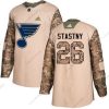 St. Louis Blues #26 Paul Stastny Maastokuvio Aito 2017 Veterans Day Ommeltu NHL Paita – Nuoret