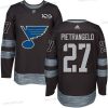 St. Louis Blues #27 Alex Pietrangelo Musta 1917-2017 100th Vuosipäivä Ommeltu NHL Paita – Miesten