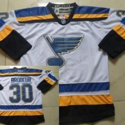 St. Louis Blues #30 Martin Brodeur 2014 Valkoinen Paita – Miesten