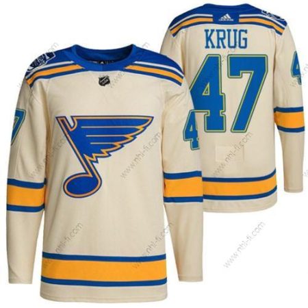 St. Louis Blues #47 Torey Krug Kerma 2022 Talvi Klassinen Ommeltu Paita – Miesten