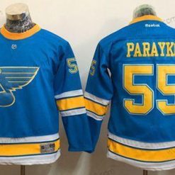 St. Louis Blues #55 Colton Parayko Sininen 2017 Talvi Klassinen Ommeltu NHL Paita – Nuoret