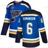 St. Louis Blues #6 Joel Edmundson Sininen Kotiottelu Aito 2019 Stanley Cup Final Bound Ommeltu Jääkiekko Paita – Miesten