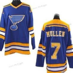 St. Louis Blues #7 Joe Mullen Sininen Retro CCM Paita – Miesten