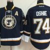 St. Louis Blues #74 T. J. Oshie Laivastonsininen Sininen Vieras Paita – Miesten