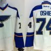 St. Louis Blues #74 T. J. Oshie Valkoinen Paita – Miesten