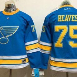 St. Louis Blues #75 Ryan Reaves Sininen 2017 Talvi Klassinen Ommeltu NHL Paita – Naisten