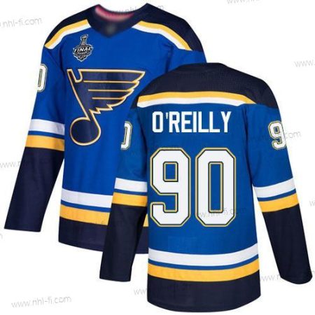 St. Louis Blues #90 Ryan O’Reilly Sininen Kotiottelu Aito 2019 Stanley Cup Final Bound Ommeltu Jääkiekko Paita – Miesten