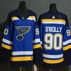 St. Louis Blues #90 Ryan O’Reilly Sininen Ommeltu NHL Paita – Nuoret