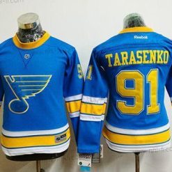 St. Louis Blues #91 Vladimir Tarasenko Sininen 2017 Talvi Klassinen Ommeltu NHL Paita – Naisten