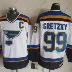 St. Louis Blues #99 Wayne Gretzky 2014 Valkoinen Retro CCM Paita – Miesten