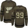 St. Louis Blues #99 Wayne Gretzky Vihreä Salute to Service Ommeltu NHL Paita – Nuoret