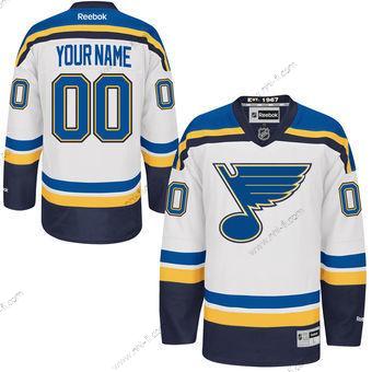 St. Louis Blues Räätälöidyt Reebok Valkoinen Premier Kolmas Paita – Miesten