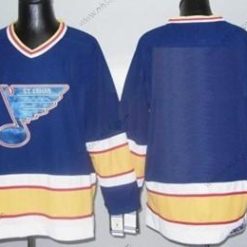 St. Louis Blues Räätälöidyt Sininen CCM Paita – Miesten