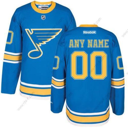 St. Louis Blues Räätälöidyt Sininen Keltainen Reebok 2017 Talvi Klassinen Paita – Miesten