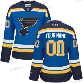 St. Louis Blues Räätälöidyt Sininen Premier Reebok NHL Paita – Naisten