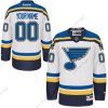 St. Louis Blues Räätälöidyt Valkoinen Premier Reebok Kolmas Paita