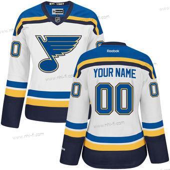 St. Louis Blues Räätälöidyt Valkoinen Premier Reebok NHL Paita – Naisten