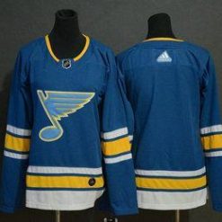 St. Louis Blues Tyhjä Sininen Vaihtopaita Ommeltu NHL Paita – Nuoret