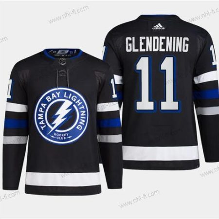 Tampa Bay Lightning #11 Luke Glendening Musta 2024 Stadium Series Ommeltu Paita – Miesten