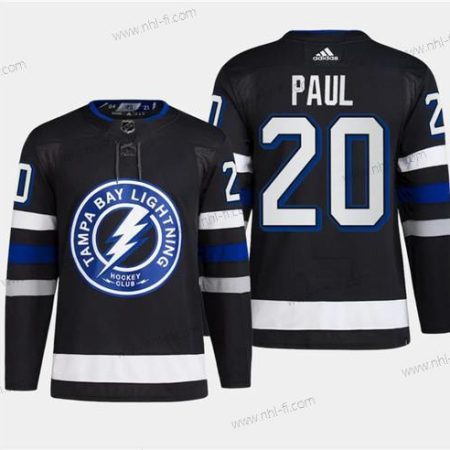 Tampa Bay Lightning #20 Nicholas Paul Musta 2024 Stadium Series Ommeltu Paita – Miesten