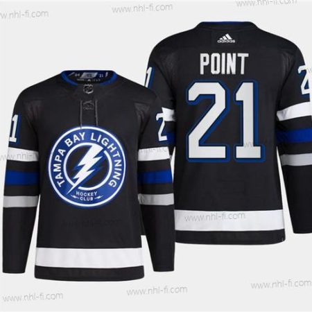 Tampa Bay Lightning #21 Brayden Point Musta 2024 Stadium Series Ommeltu Paita – Miesten