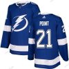 Tampa Bay Lightning #21 Brayden Point Sininen Kotiottelu Aito Ommeltu NHL Paita – Nuoret