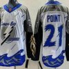 Tampa Bay Lightning #21 Brayden Point Valkoinen 2022 Käänteinen Retro Aito Paita – Miesten