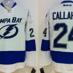 Tampa Bay Lightning #24 Ryan Callahan New Valkoinen Paita – Miesten