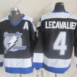 Tampa Bay Lightning #4 Vincent Lecavalier 2003-04 Musta CCM Vintage – Miesten