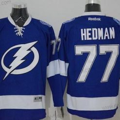 Tampa Bay Lightning #77 Victor Hedman New Sininen Paita – Miesten