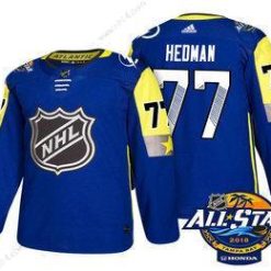 Tampa Bay Lightning #77 Victor Hedman Sininen 2018 NHL All-Star Ommeltu Jääkiekko Paita – Miesten