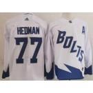 Tampa Bay Lightning #77 Victor Hedman Valkoinen 2022 Stadium Series Aito Paita – Miesten