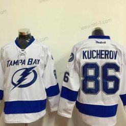 Tampa Bay Lightning #86 Nikita Kucherov Valkoinen Paita – Miesten